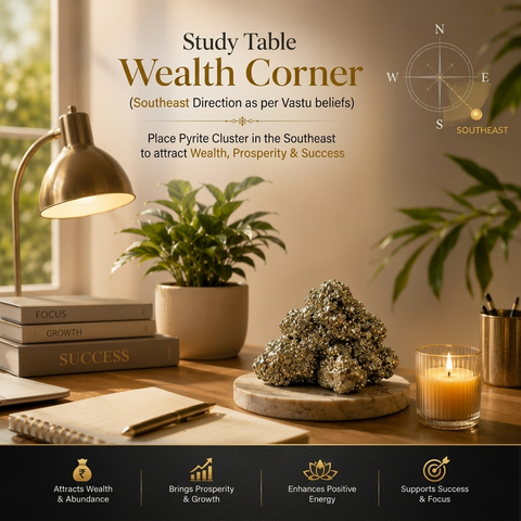 Natural Pyrite Cluster – Stone of Wealth, Confidence & Abundance