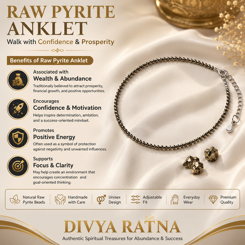 Pyrite Anklet – Prosperity, Confidence & Positive Energy