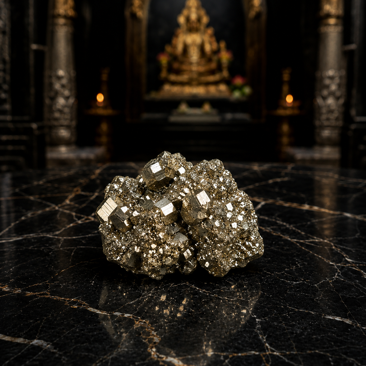 Natural Pyrite Cluster – Stone of Wealth, Confidence & Abundance