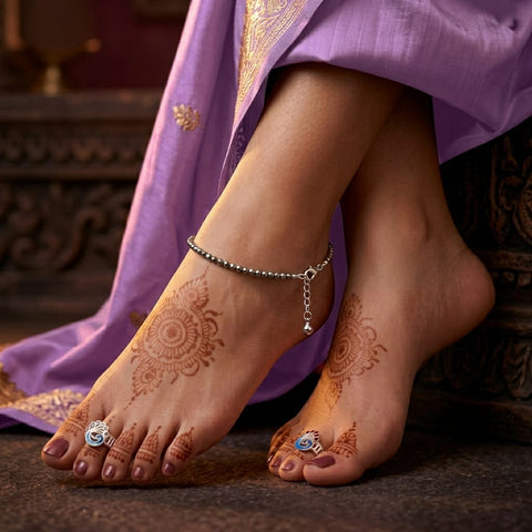 Pyrite Anklet – Prosperity, Confidence & Positive Energy