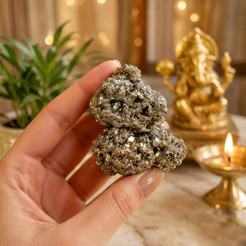 Natural Pyrite Cluster – Stone of Wealth, Confidence & Abundance