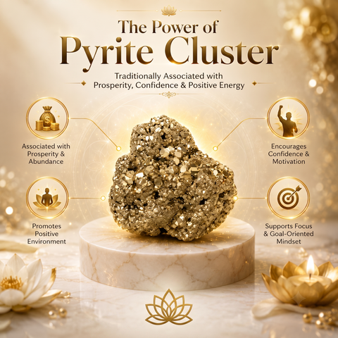 Natural Pyrite Cluster – Stone of Wealth, Confidence & Abundance